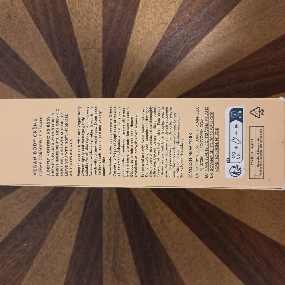 VOESH Vegan Body & Hand Creme Tangerine Glow 3oz NEW IN BOX Lotion Moisturizer - Picture 4 of 8